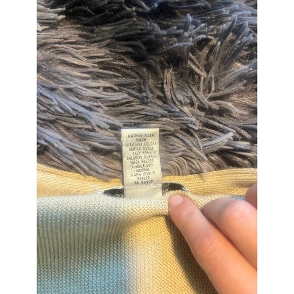 Cypress Links Beige V Neck Mens Cardigan Sweater Sz Large - Picture 5 of 7